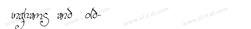BinghamsHand Bold字体转换